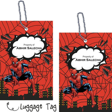 Luggage Tags -Spiderman- Pack of 2 Tags - PREPAID ONLY
