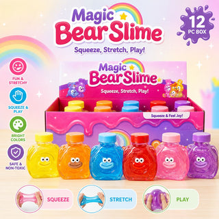 Magic Bear Slime Kit | Squeeze, Stretch & Play | Safe & Non-Toxic Kids Slime