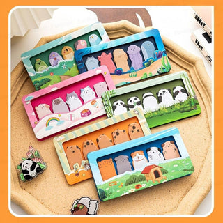 Kawaii Wild Happy Animal Sticky Notes (Pack Of 3)