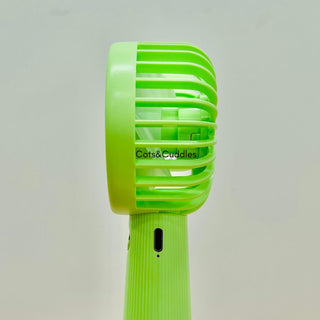 Cute Mini Hand Fan – Portable USB Rechargeable Cooling Fan