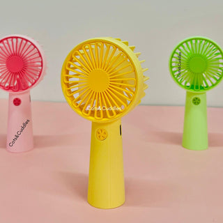 Cute Mini Hand Fan – Portable USB Rechargeable Cooling Fan