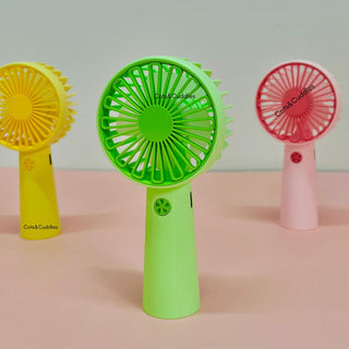 Cute Mini Hand Fan – Portable USB Rechargeable Cooling Fan