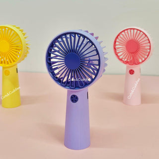 Cute Mini Hand Fan – Portable USB Rechargeable Cooling Fan