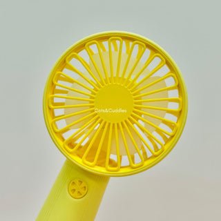 Cute Mini Hand Fan – Portable USB Rechargeable Cooling Fan