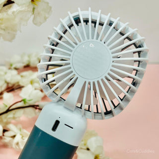 Cute Bunny Mini Handheld Fan with Lanyard | USB Rechargeable Portable Fan for Kids