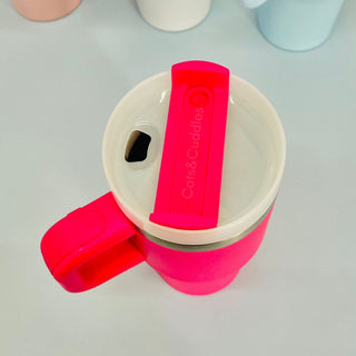 590ml Insulated Travel Mug with Handle – Stylish Leakproof Tumbler