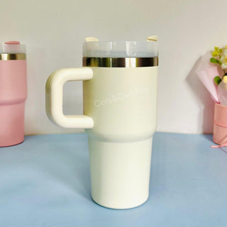 590ml Insulated Travel Mug with Handle – Stylish Leakproof Tumbler