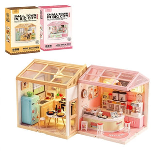 Mini Kitchen DIY Playset | 125/138-Piece Pretend Play Cooking Set & Tea Shop for Kids