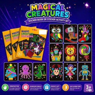 Magic Creative Stickers – Magical Creatures Activity Set (Ages 3+)