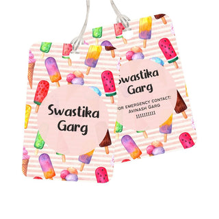 Bag Tag - Sugar Swirls - Pack of 2 Tags - PREPAID ONLY (Dispatch in 5-6 Days)