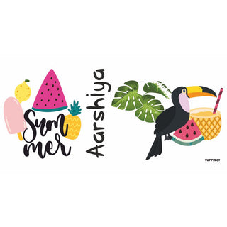 Personalised Water bottle - Summer Flamingo (PREPAID ONLY)