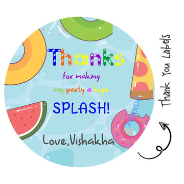 Round Thank You Label - Summer Fruits (24 Pcs) (PREPAID ONLY)