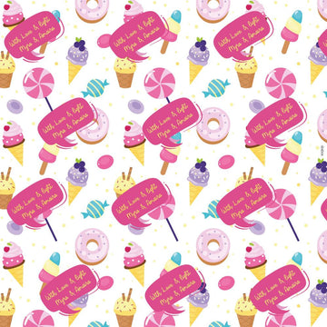 Personalised Wrapping Paper - Sweet Treats  (10pcs) (PREPAID ONLY)