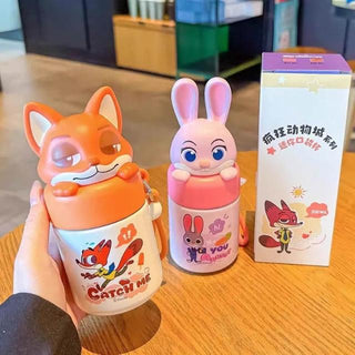 Kids Cartoon Character Mini Lunch Box | 200ml | 3D Animal Lid | Insulated Food Jar