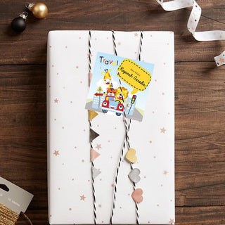 Gift Tag - Tiger on ride (48pcs) (PREPAID ONLY)