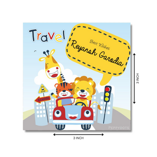 Gift Tag - Tiger on ride (48pcs) (PREPAID ONLY)