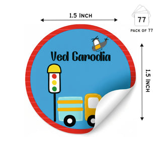 Round Waterproof label - Transport (70 Pcs) (PREPAID ONLY) (Dispatch in 5-6 Days)