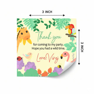 Thank you Labels - Tropical Animals (24pcs) (PREPAID ONLY)