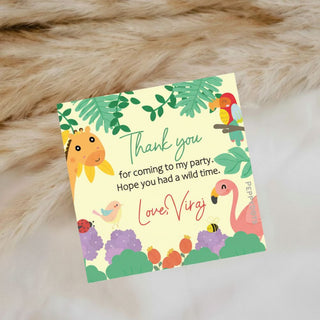 Thank you Labels - Tropical Animals (24pcs) (PREPAID ONLY)