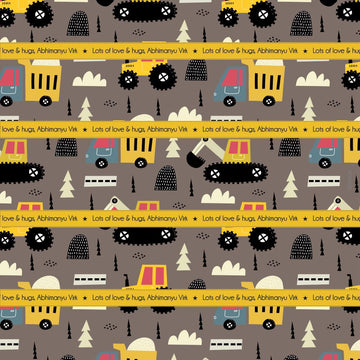 Personalised Wrapping Paper - Trucks  (10pcs) (PREPAID ONLY)