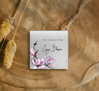 Silver Gift Tag - Tulip (PREPAID)