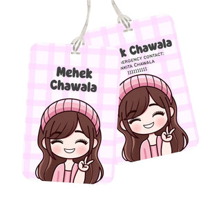 Bag Tag - Twinkle Girl - Pack of 2 Tags - PREPAID ONLY (Dispatch in 5-6 Days)