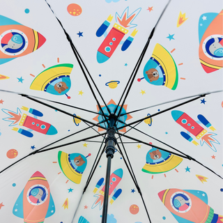Premium Quality Cute Printed Umbrella For Kids (Shark)
