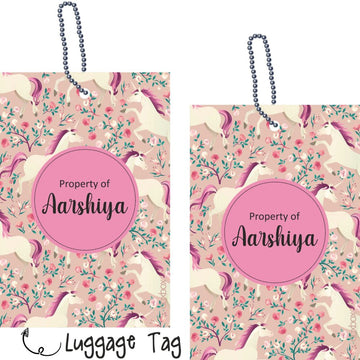 Luggage Tags - Unicorn Dreams - Pack of 2 Tags - PREPAID ONLY