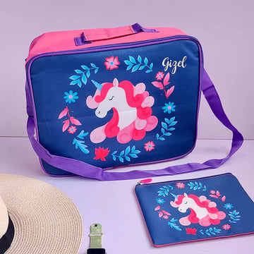 Overnight Bag with Pouch - Unicorn (PREPAID ONLY)