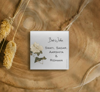 Silver Gift Tag - Vintage Flowers (PREPAID)