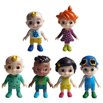 Cocomelon Family & Friends Miniature Toys for Toddlers (Pack of 6)