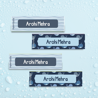 Waterproof Labels - Whale - Pack of 88 labels - PREPAID ONLY  (Dispatch in 5-6 Days)