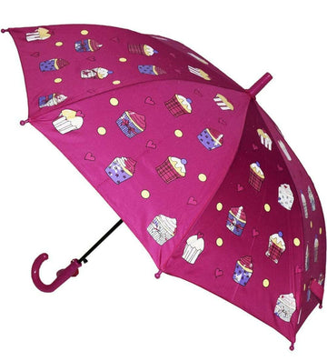 Color Changing Umbrella for Kids Magic Umbrella for Kids (Dark Pink Cupcake)