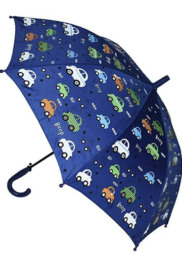 Color Changing Umbrella for Kids Magic Umbrella for Kids (Dark Blue Car)