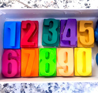 Number 1-10 Design Crayons Set