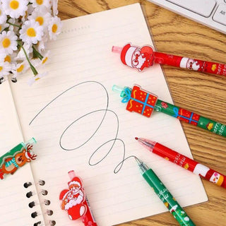 Christmas Theme 0.5mm Ball Pen for Kids (Pack Of 2)