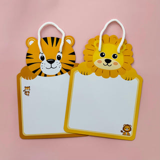 Cots and Cuddles Animal Design Write and Wipe Board for Kids (1pc)