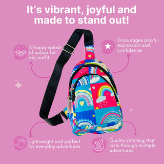 PACK OF 10 | The Rainbow Print Crossbody Bag for Kids -229 per pc- (Prepaid Only)