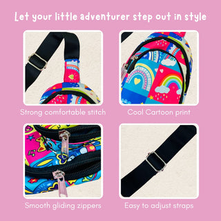 PACK OF 10 | The Rainbow Print Crossbody Bag for Kids -229 per pc- (Prepaid Only)