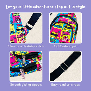 PACK OF 10 | The Cat Print Crossbody Bag for Kids -229 per pc- (Prepaid Only)