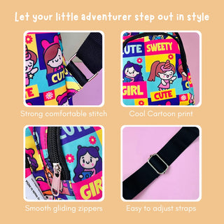PACK OF 10 | The Girl Print Crossbody Bag for Kids -229 per pc- (Prepaid Only)