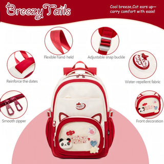 Holiday Breeze Kawaii Cat Ear Large Capacity  School Backpack