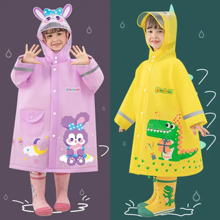 Adorable Cartoon Raincoat for Kids (Only Raincoat)