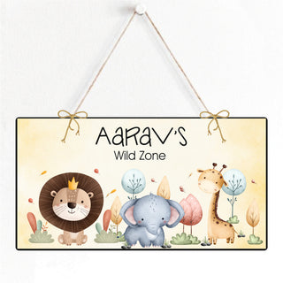 Personalised Door Sign - Wild Zone (PREPAID ONLY) (Dispatch in 5-6 Days)