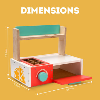 Cots and Cuddles Premium Quality Wooden Pizza Making Toy for Kids