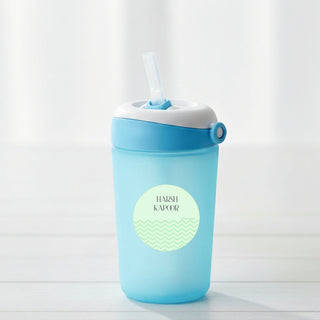 Round Waterproof Labels - Zig Zag (77 Pcs) (PREPAID ONLY) (Dispatch in 5-6 Days)