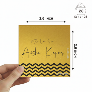 Golden Gift Tag - Zig Zag (PREPAID)