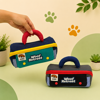 Woof Retreat Puppy Pencil Pouch for Kids | Dog-Themed Stationery Pouch