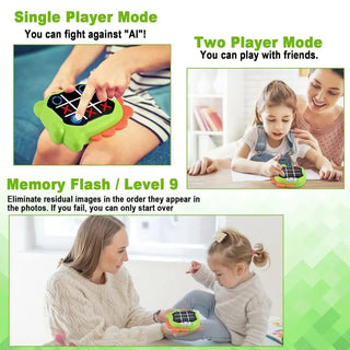 Animal Design 3-in-1 Electronic Tic Tac Toe & Memory Game Puzzle Console for Kids