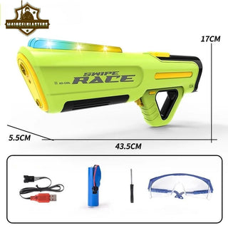 HydroSurge Electric Water Gun – Rapid-Fire Long-Range LED Blaster (Random Color)